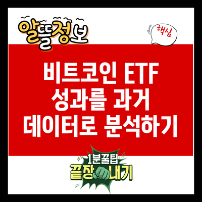 비트코인 ETF 성과를 과거 데이터로 분석하기