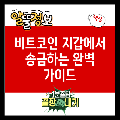 비트코인 지갑에서 송금하는 완벽 가이드