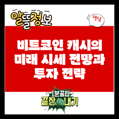 비트코인 캐시의 미래 시세 전망과 투자 전략