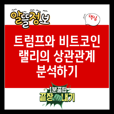 트럼프와 비트코인 랠리의 상관관계 분석하기